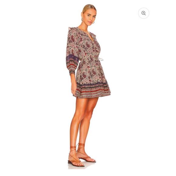 Cleobella Reign Mini Dress Laurel Block Print Size XS - Picture 7 of 11